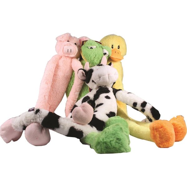 Multipet International Swingin' Slevins Plush Dog Toy | Contaisn One Assorted Toy