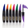 Long Lasting Smudge-Proof Lash Sensational Mascara, FantasyDay 6 Pcs 0.5 Fl Oz Washable Volumizing Lengthening Defining Curling Eyelash Makeup Set - Lift Separates Eye Lashes False Lash Effect Mascara