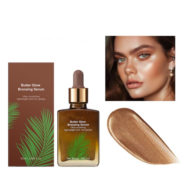 MAEPEOR Glow Liquid Bronzer 2 Colors Nourishing Glow Bronzer Drops Even Skin Tone Bronzing Drops for Radiant, Natural Sunkissed Complexion