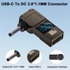 Poyiccot USB Type C to DC 3.0x1.1mm Adapter, USB C to DC Power Adapter,100W PD, 20V 5A, LED Digital Dispaly USB C to Laptop Charger Converter,1-Pack