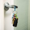 Nite Ize Key Ring Locker, Stainless Steel Keychain Ring with 5 Colorful Locking Plastic S-Biners