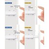 Magnetic Push Latch Heavy Duty Jiayi Push to Open Cabinet Hardware Magnetic Touch Latches for Large Door Push Release Latch Kitchen Drawer Push Catch Press Out Latch (White, 2 Pack)