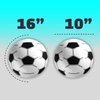 Inflatable Soccer Ball (Pack of 12) 16-inch, Beach Balls Bulk for Pool Beach Toys & Themed Soccer Party Decorations & Soccer Birthday Party Decorations, Soccer Party Supplies & Soccer Goodie Bags