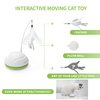 PETGEEK Automatic Cat Toy, Interactive Cat Toy with Mouse Sound Squeaky, Kitty Toys for Cat Small, Feather Cat Toys for Indoor Cats, Best Gift for Birthday, Thanksgiving, Christmas, New Year