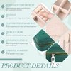 Yinkin 12 Pcs Mini Travel Jewelry Case Bridesmaid Proposal Gift Boxes Small Jewelry Organizer PU Leather Earring Organizer Box Bulk Travel Accessories Portable Travel Jewelry Holder (Green)