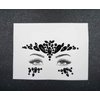 black face stickers jewels Mermaid Face Gems Glitter Rave holiday forehead black Face jewels halloween costumes Makeup beauty Bohemian Stickers