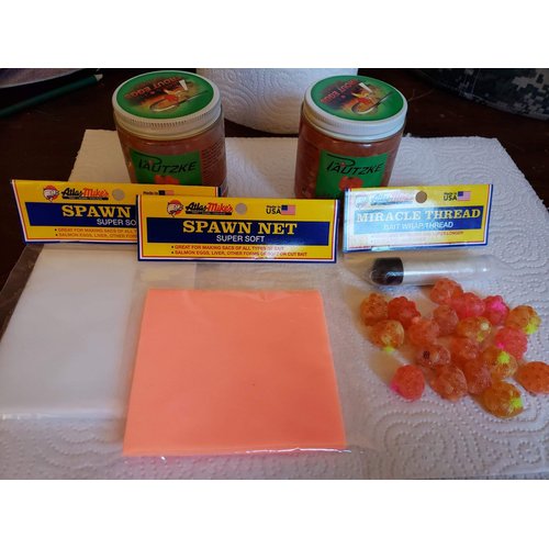 Atlas Mike's Spawn Net Squares Great to Keep Fishing Bait Together, Yellow, 4 X 4-Inch