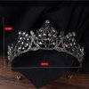 Kamirola Crystal Princess Crown Tiaras for Women and Girls,Crystal Headbands for Bridal Halloween Costume and Birthday Party (KC Gold+Black)…