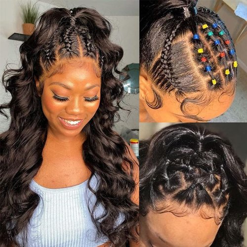 FASHION PLUS 15A Full Lace Wigs Human Hair Body Wave Real Full Lace Human Hair Wigs HD Transparent Full Handmade Invisible Whole Lace Wigs 180% Density Brazilian Full Lace Wig Human Hair