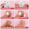 40 Sheets (About 425pcs) Temporary Tattoos, Waterproof Tattoos Cartoon Face Stickers for Girls Kids Birthday Party Favors Gifts
