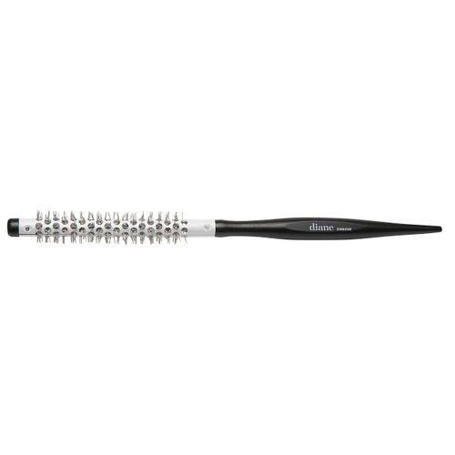 Diane Small Thermal Hair Brush for Blow Drying Curly Hair, Mini Round Wood Brush, 3/8"