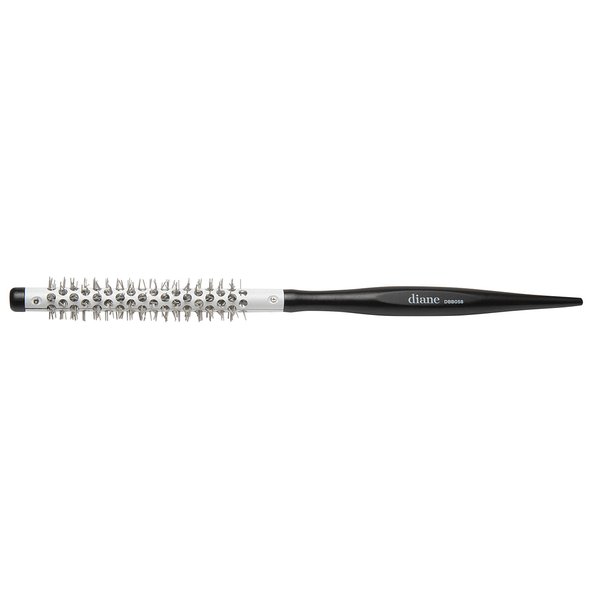 Diane Small Thermal Hair Brush for Blow Drying Curly Hair, Mini Round Wood Brush, 3/8"