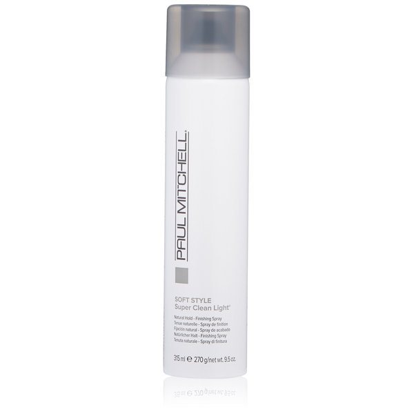 Paul Mitchell Super Clean Light Finishing Hairspray, Natural Hold, Touchable Finish, For Fine Hair, 9.5 oz.