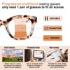 CHOFILORD Progressive Multifocus Reading Glasses for Women Men Blue Light Blocking Computer No Line Multifocal Readers (A1 Multicolor, 2.00, Diopters)