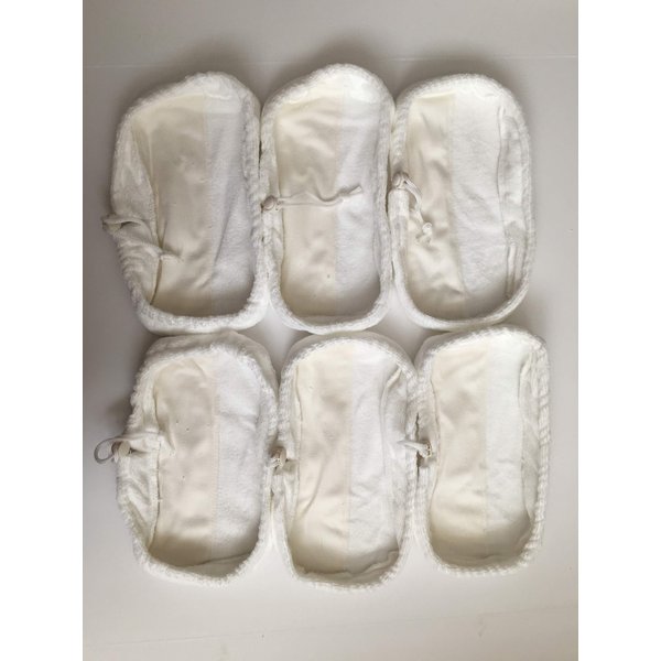 6 Reusable Microfiber Replacement Pads Compatible with Swiffer Bissell Steamboost
