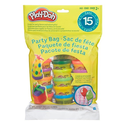 Play-Doh Party Bag, 15 Mini Play-Doh Cans for Kids Party Favors, Trick or Treat Toys, Classroom Prizes, Toys for 2 Year Olds and Up, 1 Ounce Each
