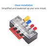 73Pcs(6Sets) Terminal Block Set, 6Pcs 4 Positions 600V 15A Dual Row Screw Terminal Strip Block + 6Pcs Pre-Insulated Terminals Barrier Strip + 60Pcs Insulated Fork Wire Connector by CGele…