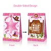 Cowgirl Party Bags, 12Pcs 2 Style Party Favors Gift with Sticker for Western Cowgirl Party Decoration 4 Patterns Pink Cowgirl Candy Pack for Birthday Party Supplies Birthday Party Cowgirl Fans Party