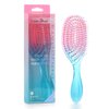 CANDYBRUSH Curved Vented Hair Brush Wet Detangling for Blow Drying Colorful for Straight Fine Hair for Women Round Detangler Soft Bristles Medium Pink-Blue Gradient
