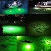 Underwater Fishing LED Light 15w,12v,Green Light IP68 Waterproof Lamp 360 Degree All-Round Underwater Lighting Fish Light Collection Fish Lamp for Underwater Lighting, Night Fishing, Lure