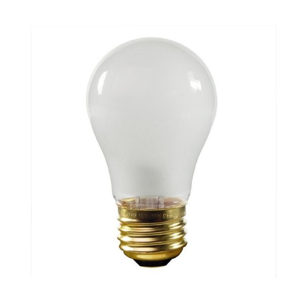 15 Watt - 12 Volt - A15 - Frost - Appliance Bulb - 1,500 Life Hours - 100 Lumens - PLT 15A15/FR-12V