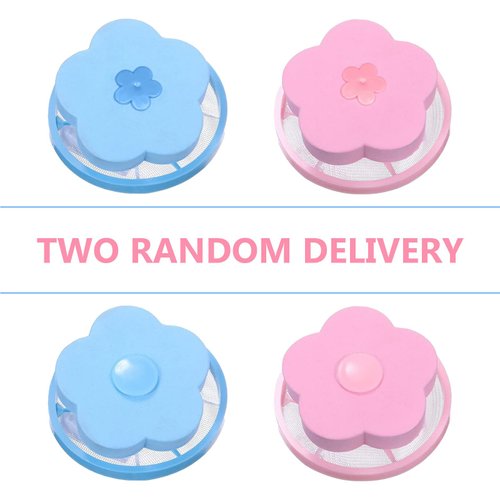 4pcs-Reusable Household Filter Washer Trap Net Pouch,pet Hair Remover for Laundry,lint Catcher for Washing,Dog Hair Remover for Laundry,Washing Machine lint Traps,Laundry pet Hair Catcher(Blue