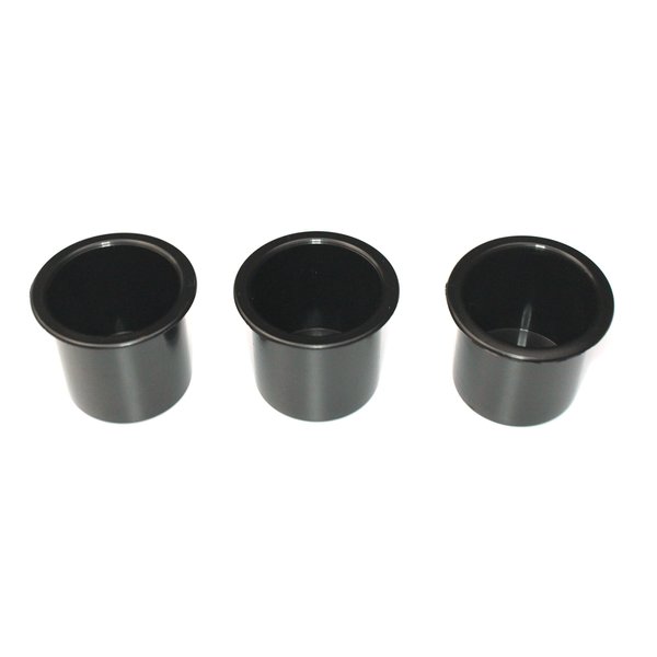 Plastic 2 7/8 Black Drop in Cup Holder Plastic Multipack Wholesale Bulk Listing Poker (3)