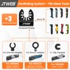JTWEB Extra Long Oscillating Saw Blades - 12PCS Arc Edge Bi-Metal Multitool Blades Precise Cut for Wood with Nails, Wood, Metal, Universal Quick Release Power Oscillating Tool Blades Kits for Dewalt