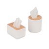Dollhouse Tissue Box 2Pcs Miniature House Accessories, Round Tube & Rectangle Papar Box Set for Toliet Living Room Decoration, Tissue Holder Model for DIY Craft (1:12 Scale)