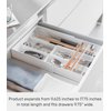 YAMAZAKI Home Tower Expandable Cutlery Drawer Organizer - Kitchen Silverware Utensil Storage Tray - Expandable Ii - Abs Plastic