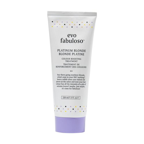Evo Fabuloso - Platinum Blonde Color Boosting Treatment - Color Care Conditioner for Color-Treated Hair - Nourishing Hair Treatment for Dry Hair & Instant Colour Boost - 220ml / 7.5 Fl Oz