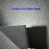 Double Sized Glitter Paper Black Happy 80th Birthday Banner Sign No DIY Gold Glitter 80 Years Birthday Party Decorations Supplies Anniversary Celebration Backdrop Pre-Assembled
