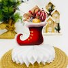 Christmas Party Decorations, 9 Pcs Christmas Honeycomb Centerpieces for Tables, 3D Holiday Centerpieces for Table with Snowman Santa Claus for Merry Christmas Party Xmas Holiday Supplies
