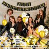 Hanaive 40 Pack 2025 Happy New Year Party Decorations Big 3D New Year Balloons Set Black Gold Happy New Year Banner Champagne Bottle Star Disco Ball Balloon Round Foil Balloons Gift for New Year Party