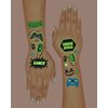 xo, Fetti Video Game Party Supplies Temporary Tattoos - 40 Glow in the Dark Styles | Videogame Birthday Favors, Decorations, Controller, Computer Keyboard, Gamer, Arcade