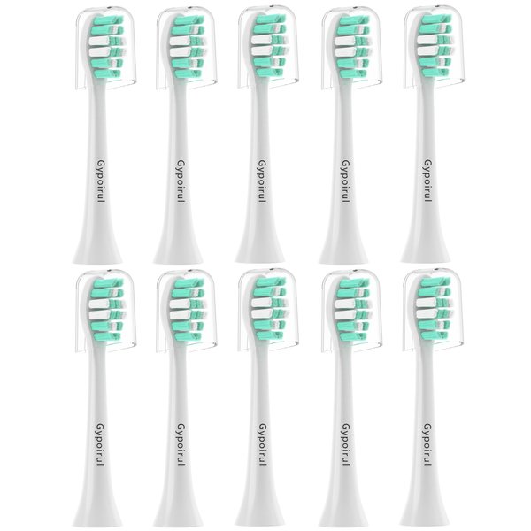 Gypoirul Toothbrush Replacement Heads Compatible with Philips Sonicare Replacement Heads, Electric Brush Head for 4100 5100 6100 9023 W Optimal Plaque Control 10 Pack,