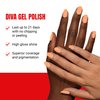 DND Gel Diva Polish Set - 1 each of Gel Polish and Nail Polish, 145 Crème Peach, 0.5 Fl Oz