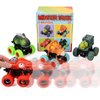 Beestech Dinosaur Toys for 2 3 4 5 Year Old Boys, Push & Pull Friction Powered Dinosaur Monster Truck Vehicles for Toddlers Preschoolers Birthday Gifts