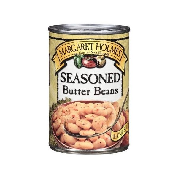 MARGARET HOLMES SEASONED VEGETABLES BUTTER BEANS 15 OZ EACH (1)