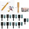 DANNEASY 16pcs Cat Eye Magnet for Nails Acrylic Magnetic Gel Nail Polish Stronger Nail Magnets Wand Double-Head Magnet Board Nail Polish Magnet Pen Nail Design Tools Nail Art Accessories