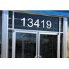 White - Storefront Address Numbers - 12" Tall - Custom Vinyl Decal - Die Cut Sticker - Business Glass Window