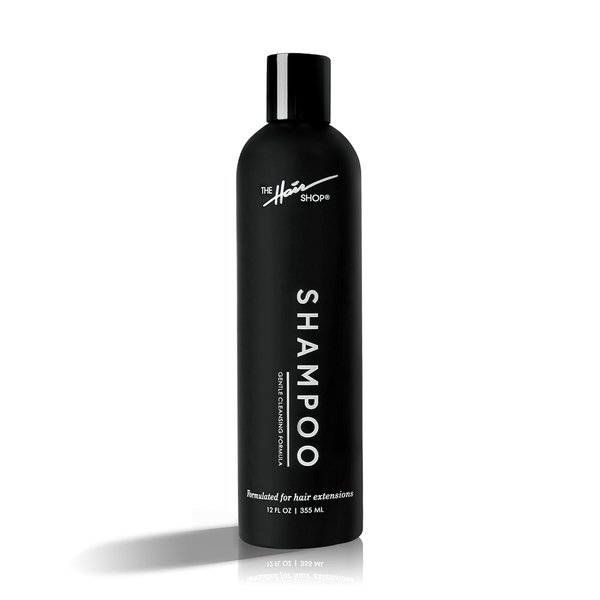 The Hair Shop Hair Extension Shampoo, Gentle Cleansing Formula Designed for Hair Extension, Paraben-Free, Color-Safe, Vegan, Infused with Chamomile Rosemary, Aloe, Cucumber and Biotin