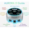 Aurora II Professional Tattoo Machine Power Supply- Touchscreen, Digital Display & Color LEDs (Silver)