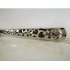 Silver tone filigree flower and hearts alligator hair claw clip clamp