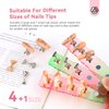 Saviland 3 Sets Nail Stand: Strong Magnetic Nail Holder for Painting Nails with Reusable Putty 40pcs Nail Stand for Press On Nails Display Practice Acrylic Nail Art Home DIY Beginner Salon Supplies