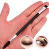 KINGMAS Eyebrow Brush, Professional Dual Angled Eye Brow Brush and Spoolie Brush Eyelash Comb Eyebrow Tool (Black)