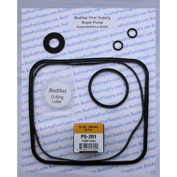 BadAss Pool Supply O-Ring Rebuild Repair Kit for Hayward Super Pump, used on all Models