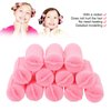 Foam Sponge Hair Rollers,12pc Soft Sleeping Hair Curlers Flexible Hair Styling Curlers Sponge Curlers Professional Home Salon Portable Soft Hair Curler Tool for Hair Styling (Pink)