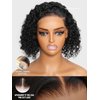 Sunber Bye Bye Knots Curly Human Hair Glueless Short Bob Curly Wigs Human Hair Pre Plucked Curly BOB Wig Pre Cut Lace 7x5 HD Lace Closure Wigs Pre Bleached Invisible Knots Put on Go Bob Wig 10Inch
