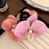 Orchid Hair Clip Butterfly Orchid Hair Claw Clip for Women - Hawaiian Flower Hair Clips Orchid Hair Clips For Women - Womens Floral Hair Claw Clips - Stylish Floral Hair Accessories (Pink)